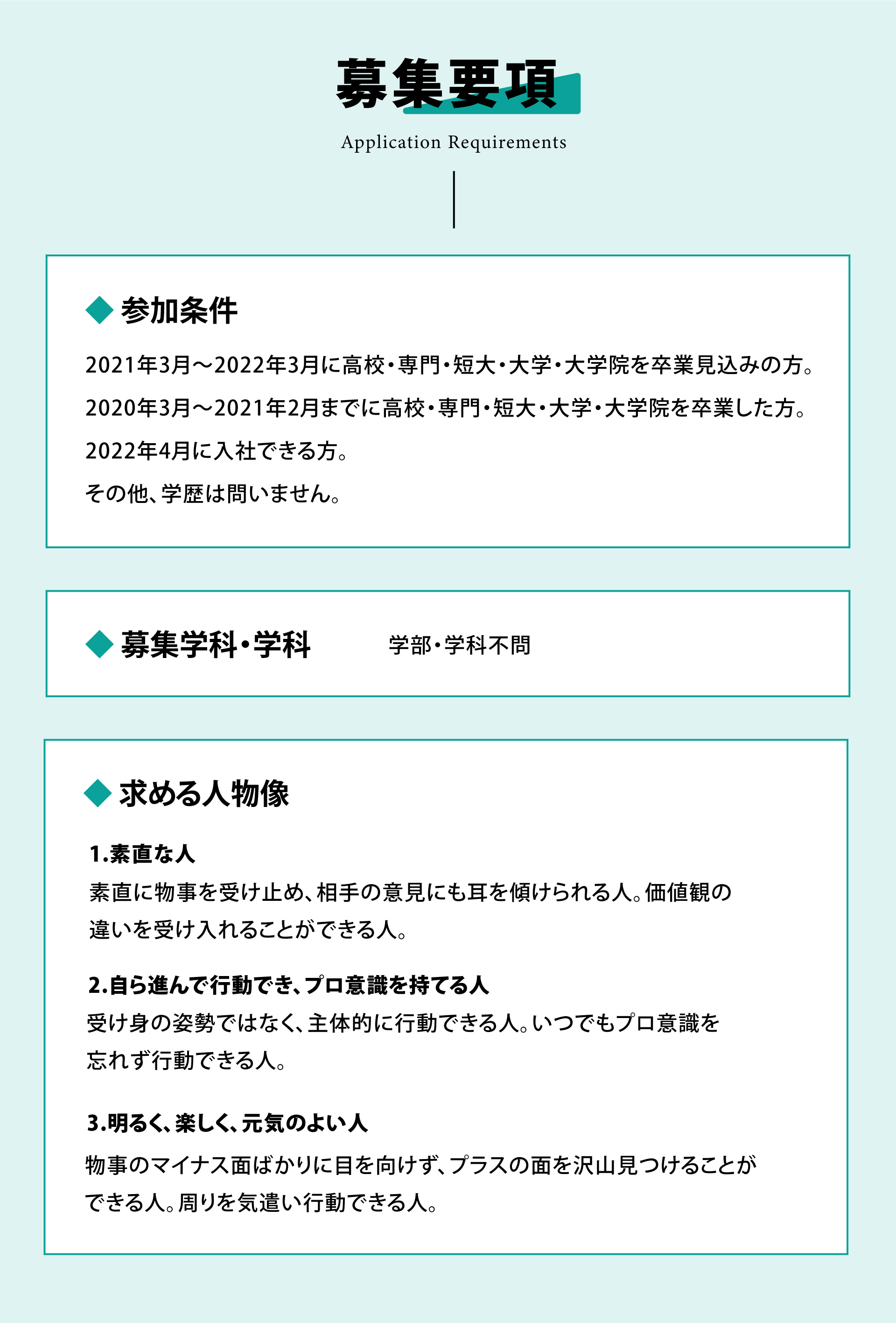 広島県福山市のインターンシップの募集要項